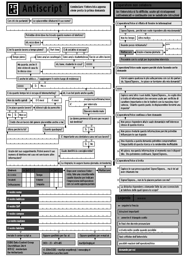 telemarketing script